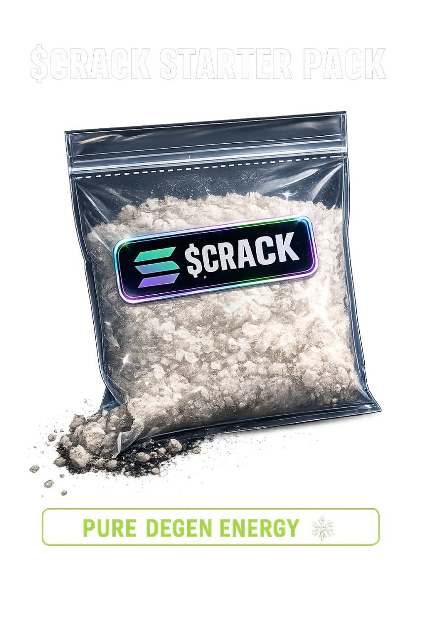 $CRACK starter pack bag