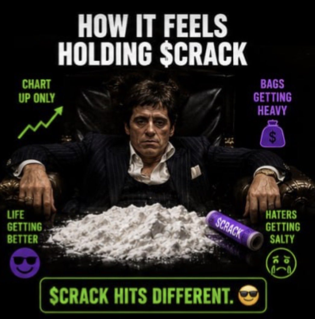 $CRACK hits different meme